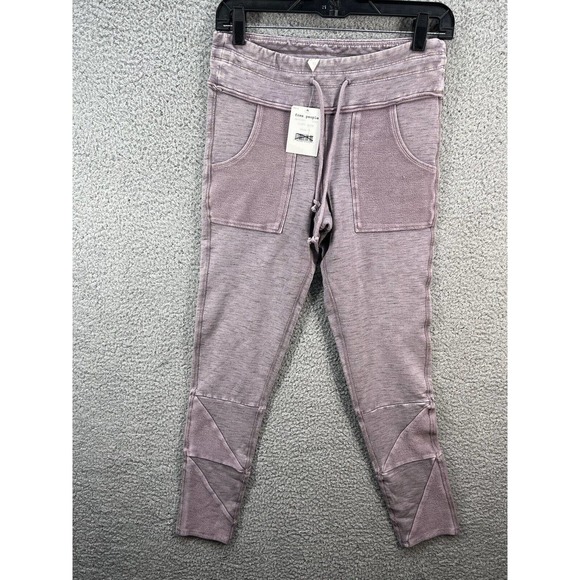 Free People Kyoto High Rise Ankle Leggings Purple New